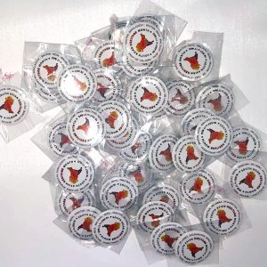 White South Asian Heritage Month Emblem Badge x50