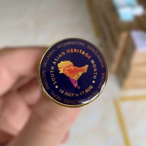 Purple Prestige South Asian Heritage Month Pin